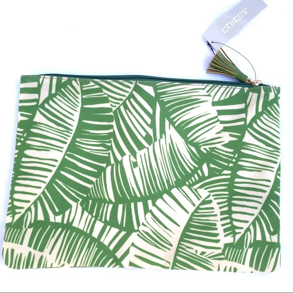 Chico’s Palm Tree Travel Toiletry Bag - Picture 6 of 6